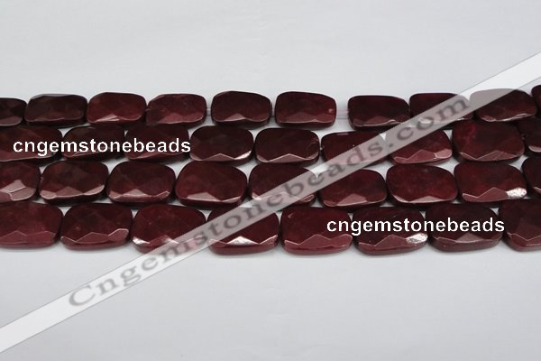 CCN2633 15.5 inches 18*25mm faceted trapezoid candy jade beads