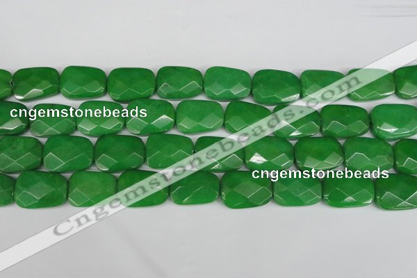 CCN2638 15.5 inches 18*25mm faceted trapezoid candy jade beads