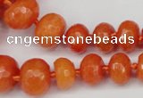 CCN2646 15.5 inches 5*8mm - 12*16mm faceted rondelle candy jade beads