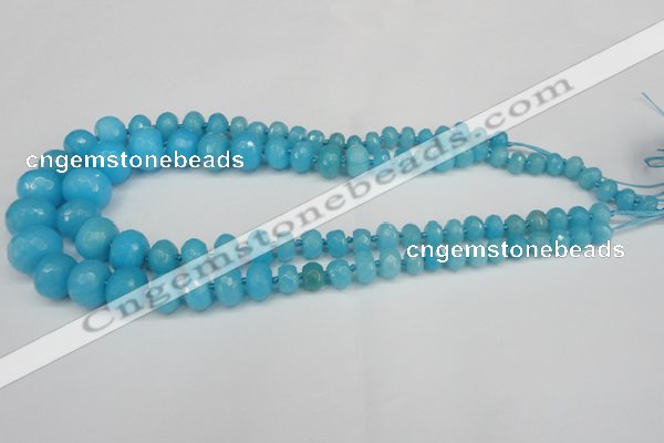 CCN2651 15.5 inches 5*8mm - 12*16mm faceted rondelle candy jade beads