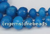 CCN2652 15.5 inches 5*8mm - 12*16mm faceted rondelle candy jade beads