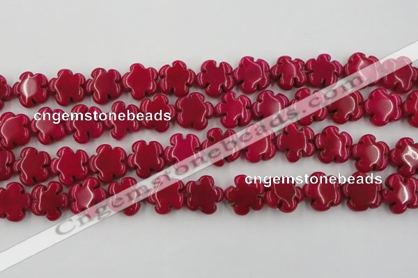 CCN2661 15.5 inches 16mm carved flower candy jade beads wholesale