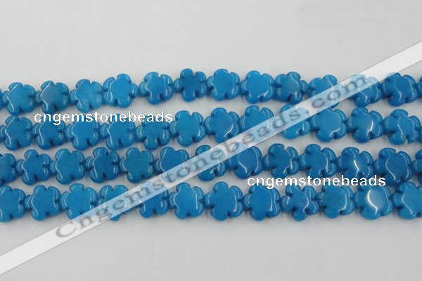 CCN2664 15.5 inches 16mm carved flower candy jade beads wholesale