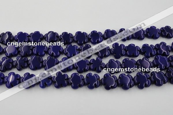 CCN2665 15.5 inches 16mm carved flower candy jade beads wholesale