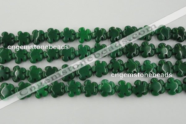 CCN2667 15.5 inches 16mm carved flower candy jade beads wholesale