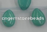 CCN2683 Top-drilled 13*18mm flat teardrop candy jade beads