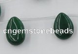 CCN2684 Top-drilled 13*18mm flat teardrop candy jade beads