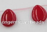 CCN2706 Top-drilled 18*25mm flat teardrop candy jade beads