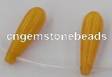 CCN2735 Top-drilled 10*30mm teardrop candy jade beads wholesale