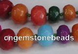 CCN2756 15.5 inches 5*8mm - 12*16mm faceted rondelle candy jade beads