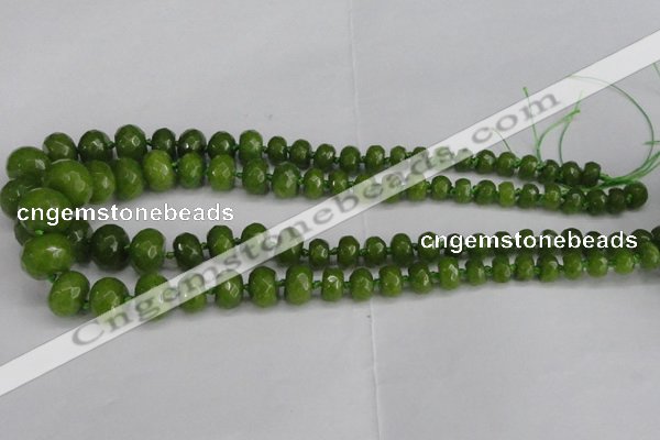 CCN2758 15.5 inches 5*8mm - 12*16mm faceted rondelle candy jade beads