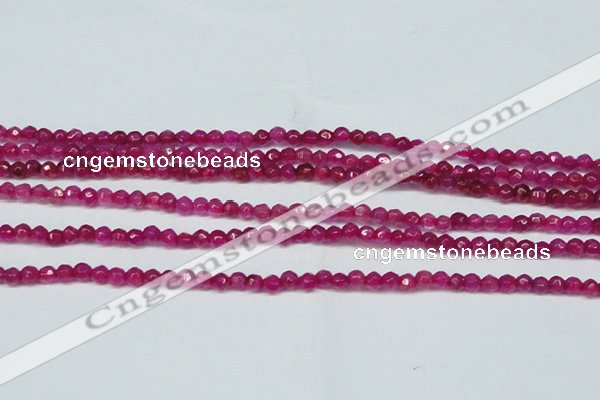 CCN2811 15.5 inches 3mm tiny faceted round candy jade beads