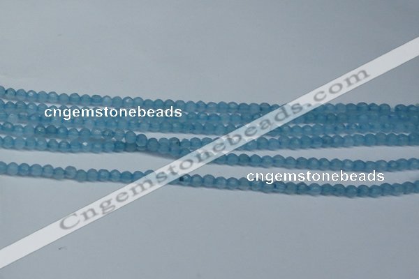 CCN2814 15.5 inches 3mm tiny faceted round candy jade beads