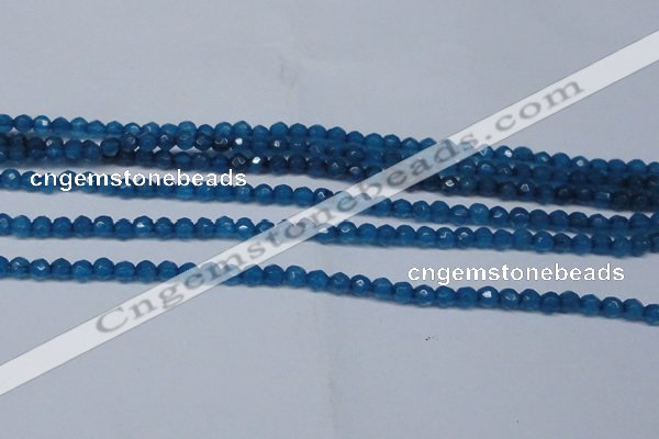 CCN2816 15.5 inches 3mm tiny faceted round candy jade beads