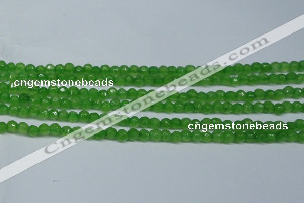 CCN2818 15.5 inches 3mm tiny faceted round candy jade beads