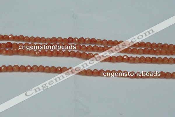 CCN2820 15.5 inches 4mm tiny faceted round candy jade beads