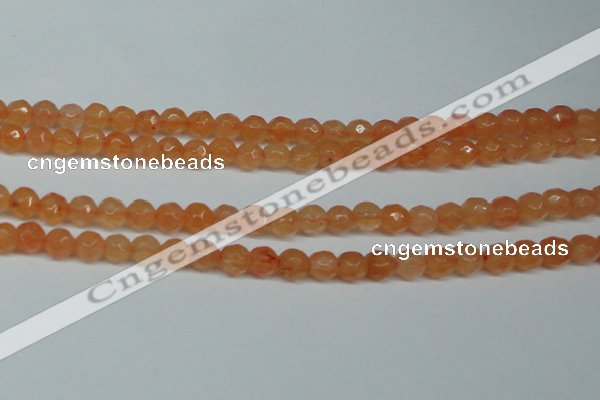 CCN2832 15.5 inches 5mm faceted round candy jade beads