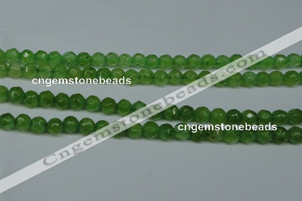 CCN2834 15.5 inches 5mm faceted round candy jade beads