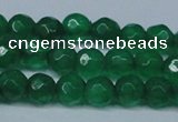 CCN2835 15.5 inches 5mm faceted round candy jade beads