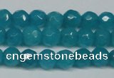 CCN2836 15.5 inches 5mm faceted round candy jade beads