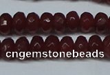 CCN2850 15.5 inches 2*4mm faceted rondelle candy jade beads