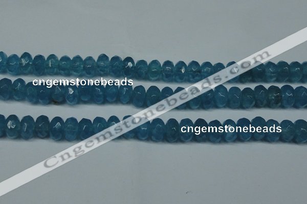 CCN2863 15.5 inches 4*6mm faceted rondelle candy jade beads