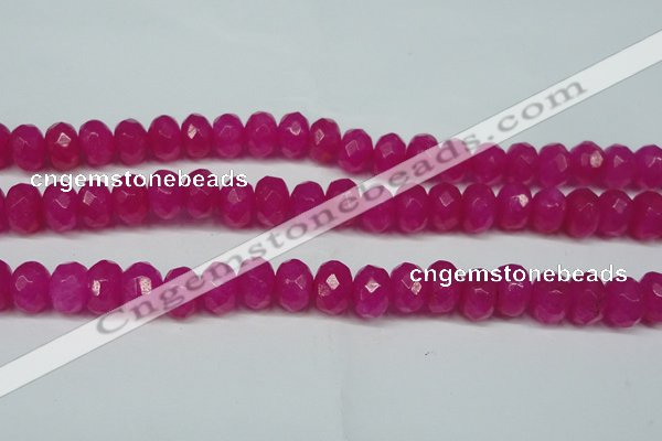 CCN2871 15.5 inches 5*8mm faceted rondelle candy jade beads