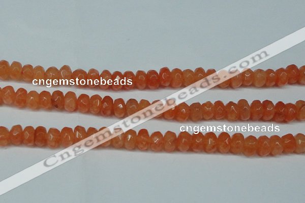 CCN2872 15.5 inches 5*8mm faceted rondelle candy jade beads