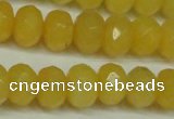 CCN2873 15.5 inches 5*8mm faceted rondelle candy jade beads