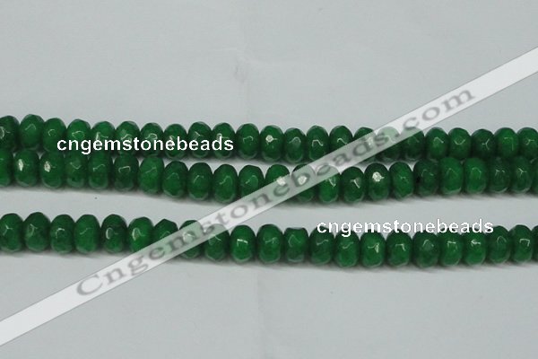 CCN2875 15.5 inches 5*8mm faceted rondelle candy jade beads