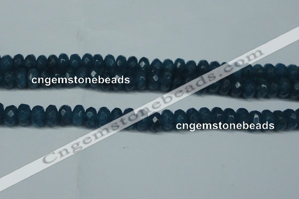 CCN2876 15.5 inches 5*8mm faceted rondelle candy jade beads