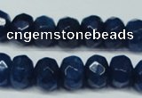 CCN2877 15.5 inches 5*8mm faceted rondelle candy jade beads