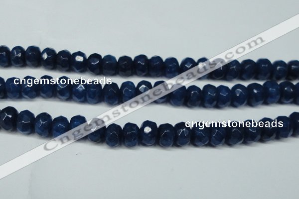 CCN2877 15.5 inches 5*8mm faceted rondelle candy jade beads