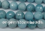 CCN2933 15.5 inches 10mm faceted round candy jade beads