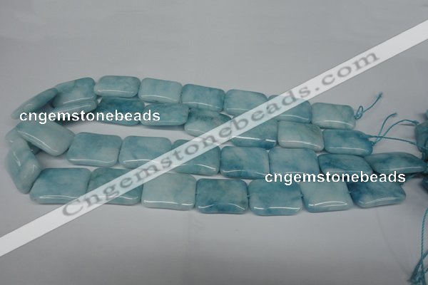 CCN2942 15.5 inches 18*25mm rectangle candy jade beads wholesale