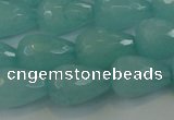 CCN3008 15.5 inches 10*15mm faceted teardrop candy jade beads