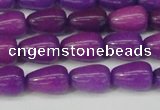 CCN3754 15.5 inches 8*12mm teardrop candy jade beads wholesale