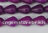 CCN3767 15.5 inches 10*14mm teardrop candy jade beads wholesale