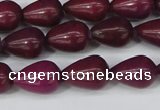 CCN3768 15.5 inches 10*14mm teardrop candy jade beads wholesale