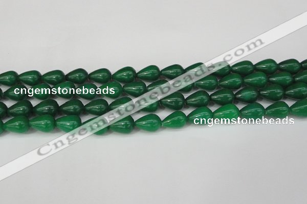 CCN3770 15.5 inches 10*14mm teardrop candy jade beads wholesale