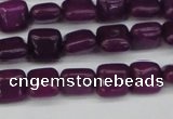 CCN3790 15.5 inches 8*8mm square candy jade beads wholesale