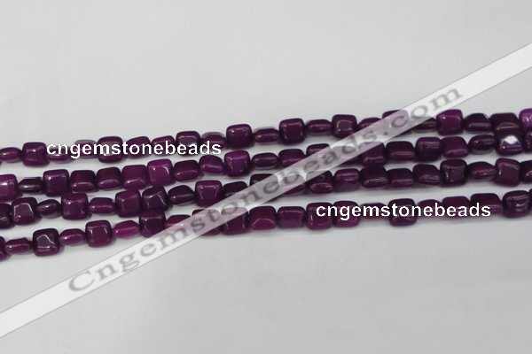 CCN3790 15.5 inches 8*8mm square candy jade beads wholesale