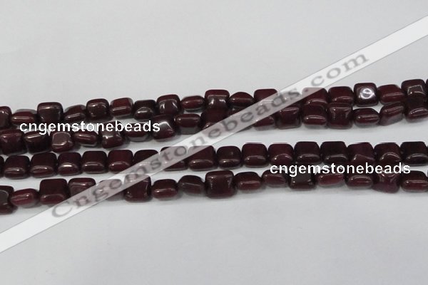 CCN3791 15.5 inches 8*8mm square candy jade beads wholesale