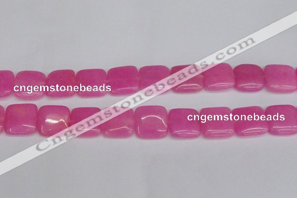 CCN3802 15.5 inches 20*20mm square candy jade beads wholesale