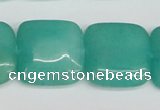 CCN3807 15.5 inches 20*20mm square candy jade beads wholesale