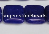 CCN3811 15.5 inches 20*20mm square candy jade beads wholesale