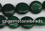 CCN3824 15.5 inches 14mm flat round candy jade beads wholesale