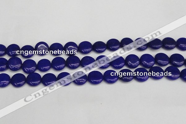 CCN3826 15.5 inches 14mm flat round candy jade beads wholesale