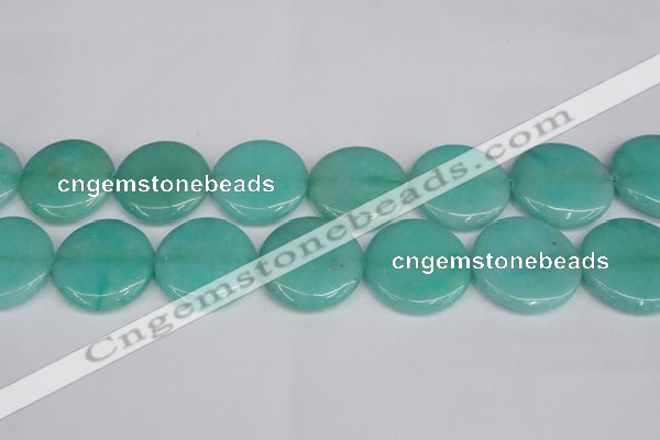 CCN3855 15.5 inches 35mm flat round candy jade beads wholesale