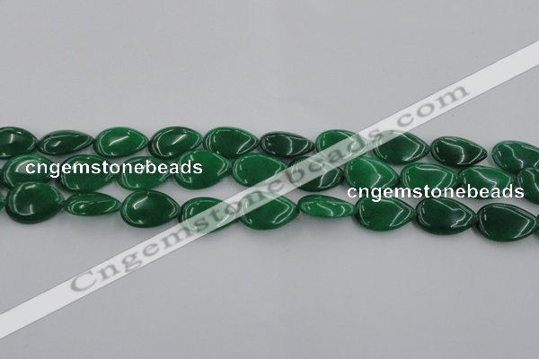 CCN3869 15.5 inches 13*18mm flat teardrop candy jade beads